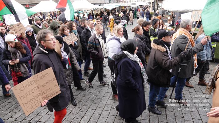 DSC07548- Palestina demonstratie Markt Den Bosch - 24feb024 - foto GerardMontE web