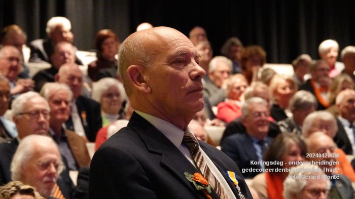 DSC04871- Koningsdag - koninklijke onderscheidingen -gedecoreerdenbijeenkomst ThadP - 27apr2024 - foto Gerard MontE web