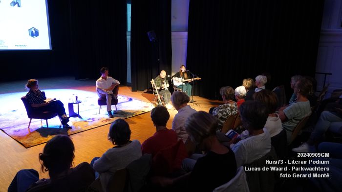 DSC08945- Huis73 Literair Podium - Lucas de Waard - Parkwachters - 9sep2024 -  foto GerardMontE web