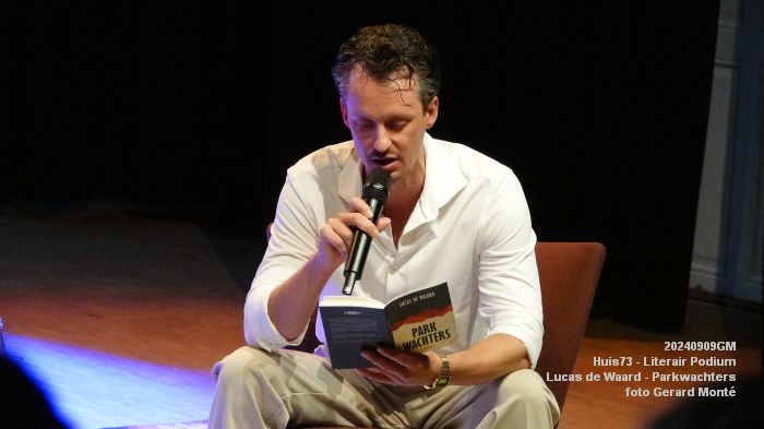 DSC08976- Huis73 Literair Podium - Lucas de Waard - Parkwachters - 9sep2024 -  foto GerardMontE web
