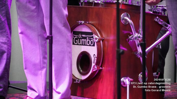 DSC07253- H73 Live op zaterdagmiddag - Dr Gumbo Brass - 19okt2024 -  foto GerardMontE web