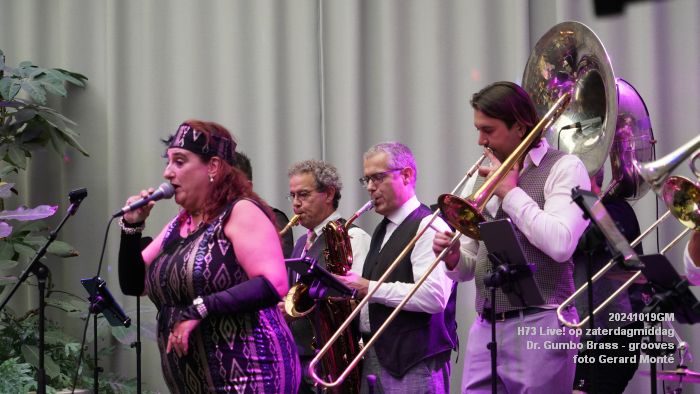 DSC07254- H73 Live op zaterdagmiddag - Dr Gumbo Brass - 19okt2024 -  foto GerardMontE web