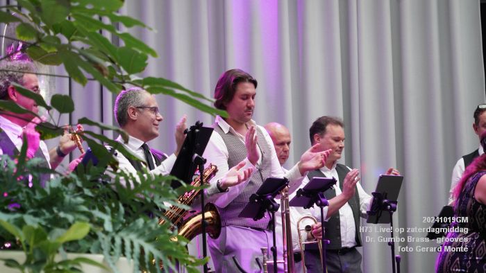 DSC07258- H73 Live op zaterdagmiddag - Dr Gumbo Brass - 19okt2024 -  foto GerardMontE web