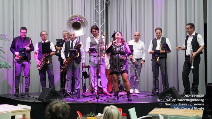 DSC07281- H73 Live op zaterdagmiddag - Dr Gumbo Brass - 19okt2024 -  foto GerardMontE web