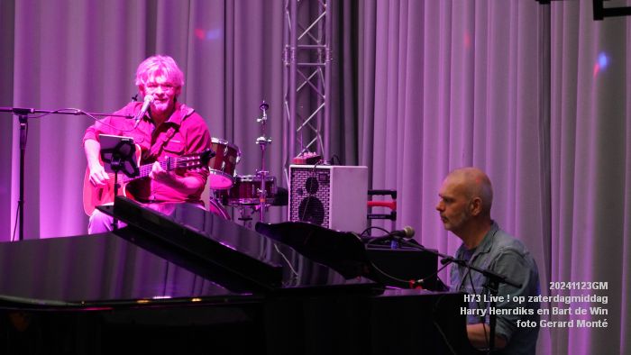 DSC09692- H73 Live op zaterdagmiddag - Harry Henrdiks en Bart de Win  - 23nov2024 -  foto GerardMontE web