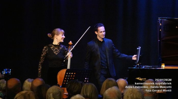 DSC07004- kamermuziek azijnfabriek - Anna Litvinenko en Danilo Mascetti - 28nov2024 -  foto GerardMontE web