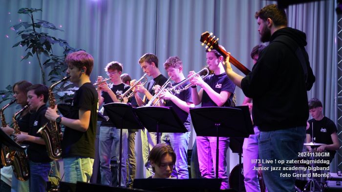 DSC00171- H73 Live op zaterdagmiddag - Junior jazz academy - 30nov2024 -  foto GerardMontE web