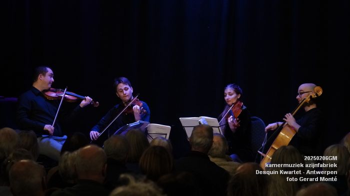 DSC01565- kamermuziek azijnfabriek - Desquin Kwartet - 6feb2025 -  foto GerardMontE web