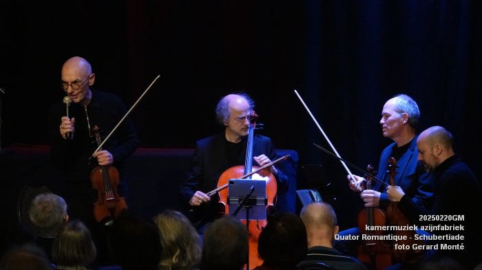 DSC02525- kamermuziek azijnfabriek - Quator Romantique Schubertiade - 20feb2025 -  foto GerardMontE web