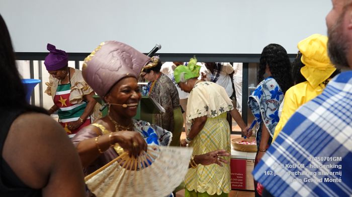 DSC00190- Keti Koti Den Bosch - herdenking 162 jaar afschaffing slavernij - Erfgoed Tuighuis - 1juli2025 -  foto GerardMontE web