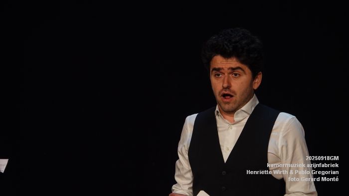 DSC05532- Frans Schubert - Die schoene Muellerin - Henriette Wirth piano - Pablo Gregorian tenor - 18sep2025 -  foto GerardMontE