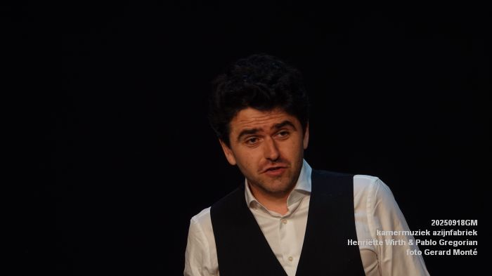 DSC05539- Frans Schubert - Die schoene Muellerin - Henriette Wirth piano - Pablo Gregorian tenor - 18sep2025 -  foto GerardMontE