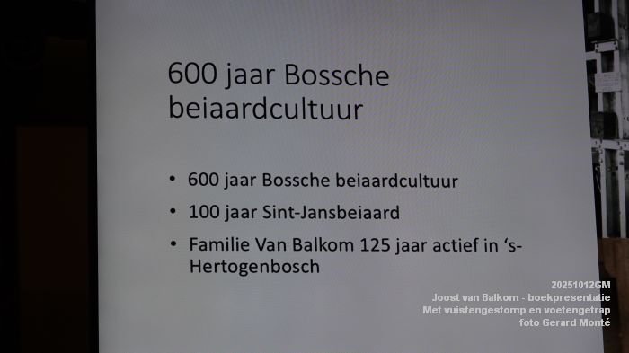 DSC08545- Joost van Balkom - boekpresentatie - Met vuistengestomp en voetengetrap - 12okt2025 -  foto GerardMontE