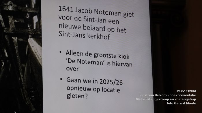 DSC08552- Joost van Balkom - boekpresentatie - Met vuistengestomp en voetengetrap - 12okt2025 -  foto GerardMontE
