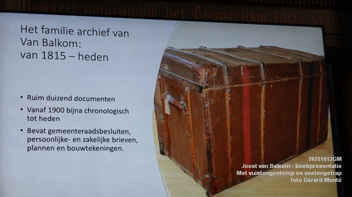 DSC08556- Joost van Balkom - boekpresentatie - Met vuistengestomp en voetengetrap - 12okt2025 -  foto GerardMontE