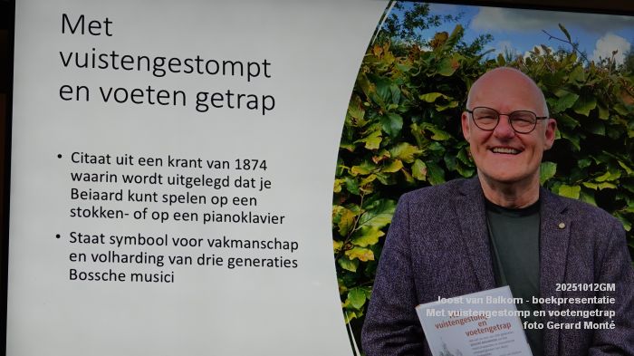 DSC08559- Joost van Balkom - boekpresentatie - Met vuistengestomp en voetengetrap - 12okt2025 -  foto GerardMontE