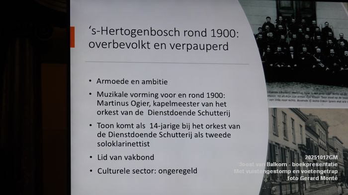 DSC08567- Joost van Balkom - boekpresentatie - Met vuistengestomp en voetengetrap - 12okt2025 -  foto GerardMontE