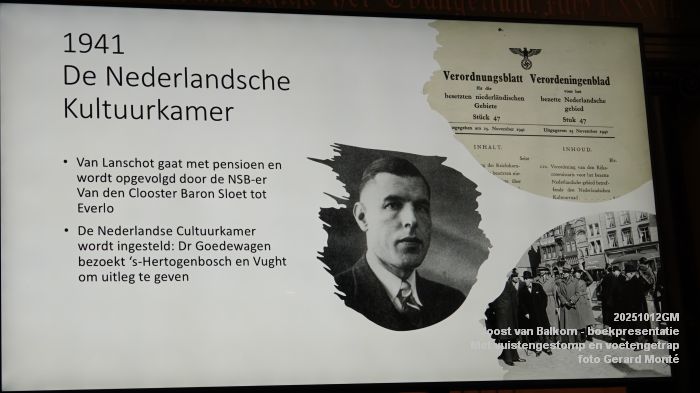 DSC08588- Joost van Balkom - boekpresentatie - Met vuistengestomp en voetengetrap - 12okt2025 -  foto GerardMontE