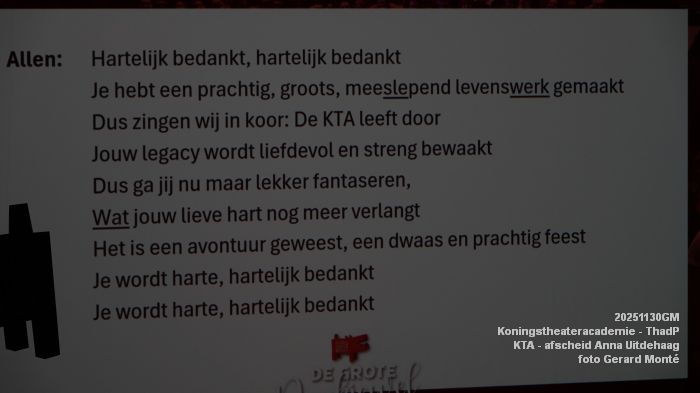 DSC04764- Koningstheateracademie KTA - afscheid Anna Uitdehaag - ThadP - 23nov2025 -  foto GerardMontE