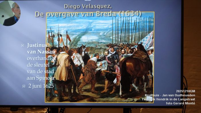 DSC05563- Kruithuis-lezing - Jan van Oudheusden W - Frederik Hendrik en de oorlog in de Langstraat 1624-1625 - 10dec2025 -  foto GerardMontE