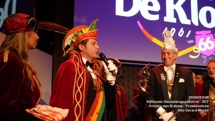 DSC08614- Vijftiende Sleuteldragersborrel - Prinsen van Brabant bij de Commissaris - Provinciehuis Oeteldonk -  3febr2026 - foto GerardMontE