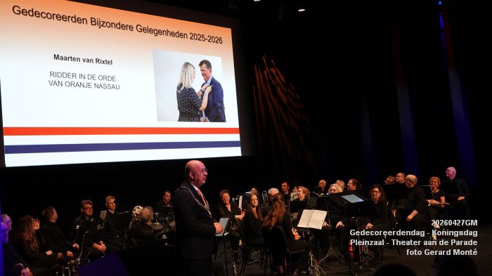 DSC08518- Gedecoreerdendag tgv Koningsdag - Pleinzaal Theater aan de Parade - 27apr2026 - foto GerardMontE DSC08518- Gedecoreerdendag tgv Koningsdag - Pleinzaal Theater aan de Parade - 27apr2026 - foto GerardMontE