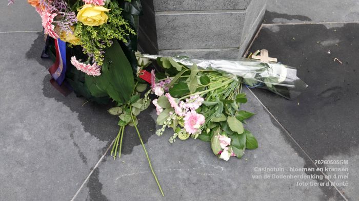 DSC00128- Casinotuin - bloemen en kransen van de Dodenherdenking - 5mei2026 - foto GerardMontE DSC00128- Casinotuin - bloemen en kransen van de Dodenherdenking - 5mei2026 - foto GerardMontE