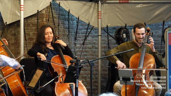 DSC03375- Muziek op de Binnendieze - Tacora Cello Ensemble - 18juli2026 - foto GerardMontE
